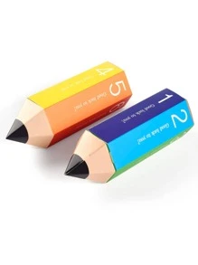 8入組/套紙糖果創意鉛筆設計禮物盒適合派對 - 彩色 - 查看 2