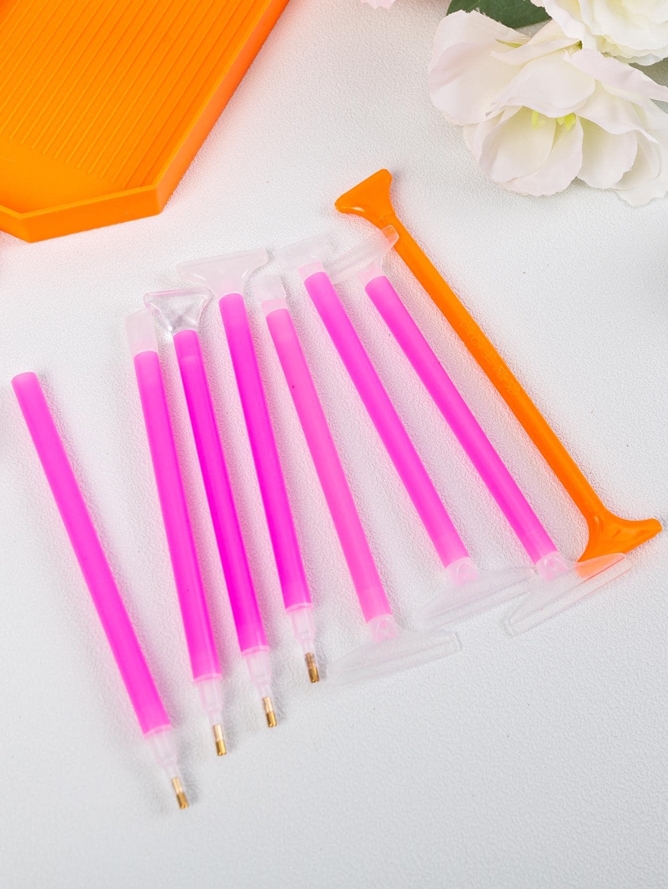 8支電鑽筆鑽石畫套裝 - 彩色 - 查看 1