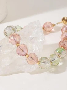 1 chiếc vòng tay pha lê phong cách Mori siêu dễ thương với nhiều hạt nhiều màu làm quà tặng tốt nghiệp, số lượng hạt ngẫu nhiên. - Nhiều màu - Xem 3