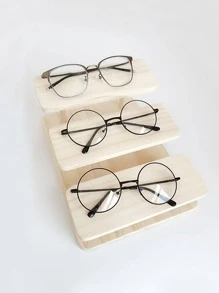 1 pieza Estante de almacenamiento de gafas de madera - Amarillo - Ver 2