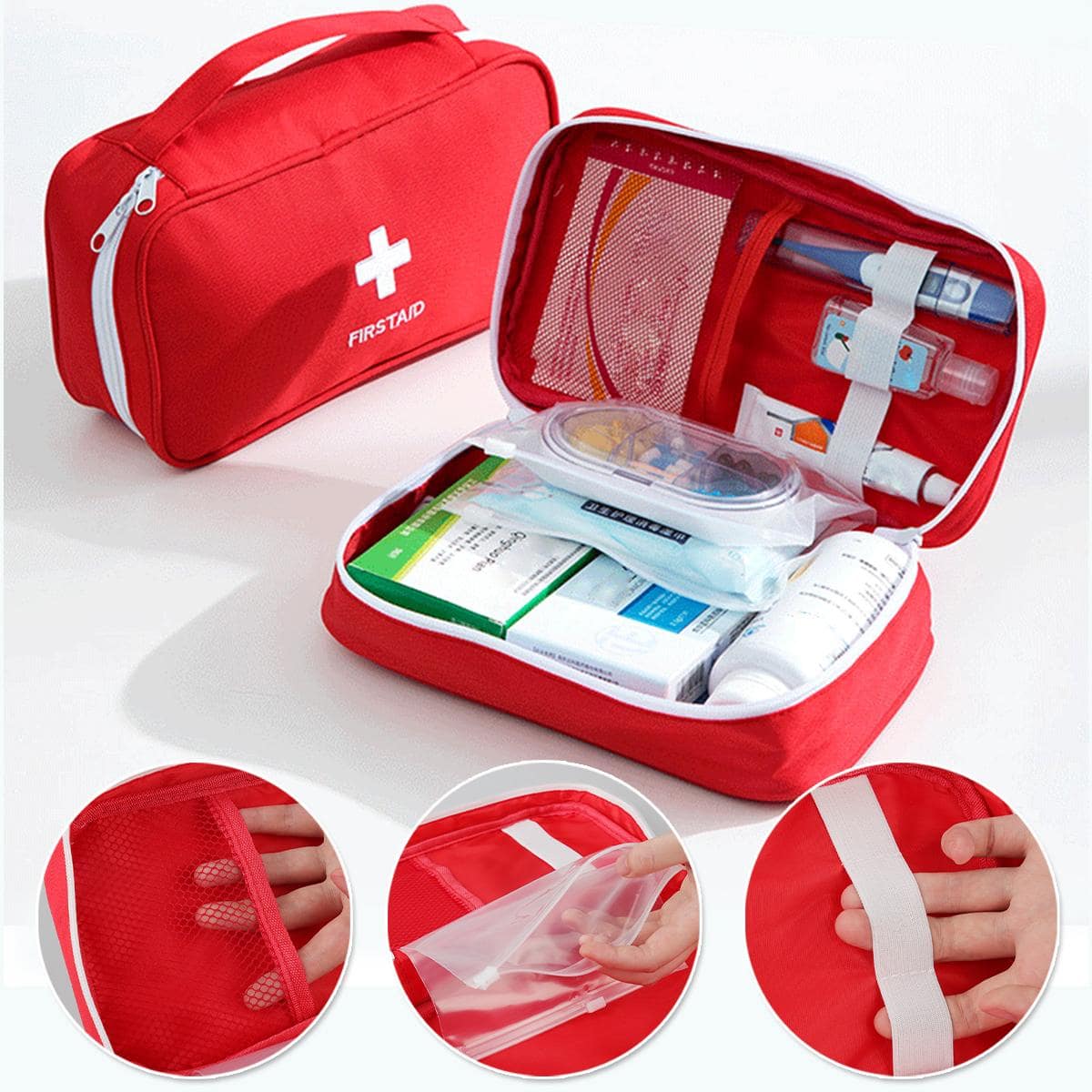 Premiers Secours Kit MÃ©dical Voyage Portatif ExtÃ©rieur Mini Sac De Rangement Pour MÃ©dicaments Urgence Sac Pilule Organisateur Trousse De Premiers