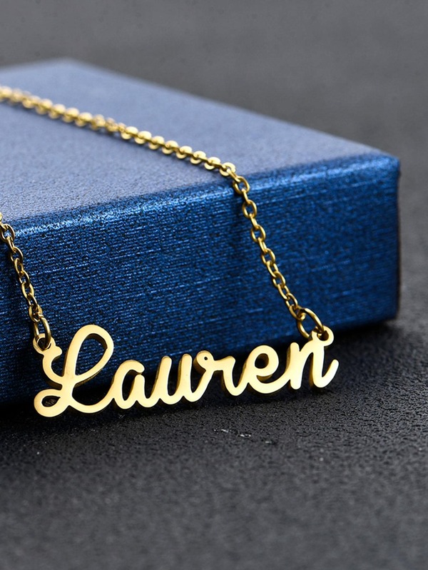 Letter Charm Necklace SHEIN USA