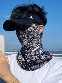 Khăn quàng cổ in hình Paisley cho nam - màu đen - Xem 3