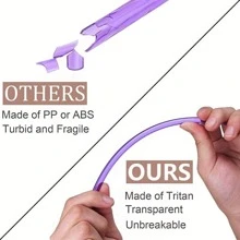 11 Piezas Pajitas Reutilizables De Plástico De Polímero De Colores Largos Con Diseños De Arcoíris Para 20 Onzas (alrededor De 591,4 Ml) 30 Onzas (unos 850,5 Ml) Tazas De Viaje.