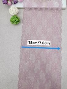 1入組1.5米長,18厘米寬的彈性花邊裝飾,適用於diy服裝、帽子、裙子等