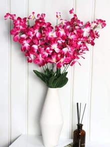 1入組滌綸人造花，現代婚禮假花，家居裝飾 - 玫紅色 - 查看 7