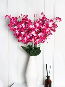 1入組滌綸人造花，現代婚禮假花，家居裝飾 - 玫紅色 - 查看 2