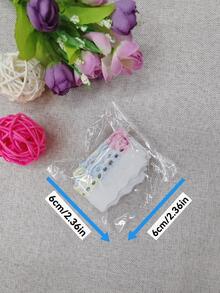 1pc 0.9M Polyester DIY Webbing Lace, Modern Multicolor Lace Trim For Dress - Multicolor - View 5