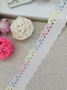 1pc 0.9M Polyester DIY Webbing Lace, Modern Multicolor Lace Trim For Dress - Multicolor - View 7