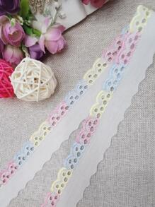 1pc 0.9M Polyester DIY Webbing Lace, Modern Multicolor Lace Trim For Dress - Multicolor - View 4