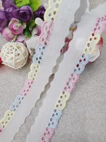 1pc 0.9M Polyester DIY Webbing Lace, Modern Multicolor Lace Trim For Dress - Multicolor - View 3