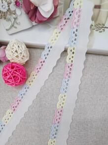 1pc 0.9M Polyester DIY Webbing Lace, Modern Multicolor Lace Trim For Dress - Multicolor - View 6