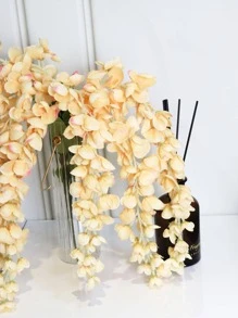 1pc Polyester Artificial Flower Vine, Modern Artificial Flower Garland For Wedding, Home Decor - Champagne - View 5
