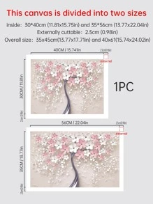 1 Sợi Hóa Học Có Khung Tranh Bắc Âu Hoa Văn Cây Treo Tường Tranh Nghệ Thuật Cho Trang Trí Tường Nhà - Nhiều màu - Xem 3