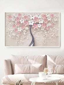 1 Sợi Hóa Học Có Khung Tranh Bắc Âu Hoa Văn Cây Treo Tường Tranh Nghệ Thuật Cho Trang Trí Tường Nhà - Nhiều màu - Xem 1