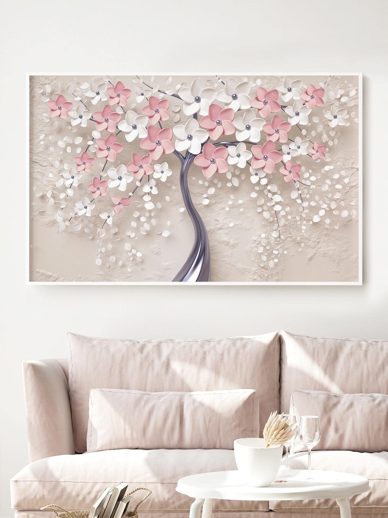 1 Sợi Hóa Học Có Khung Tranh Bắc Âu Hoa Văn Cây Treo Tường Tranh Nghệ Thuật Cho Trang Trí Tường Nhà - Nhiều màu - Xem 1