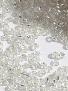 1000pcs/set Creative PMMA Clear Acrylic Beads DIY Jewelry Accessory For Women For DIY Jewelry Making - White - View 2