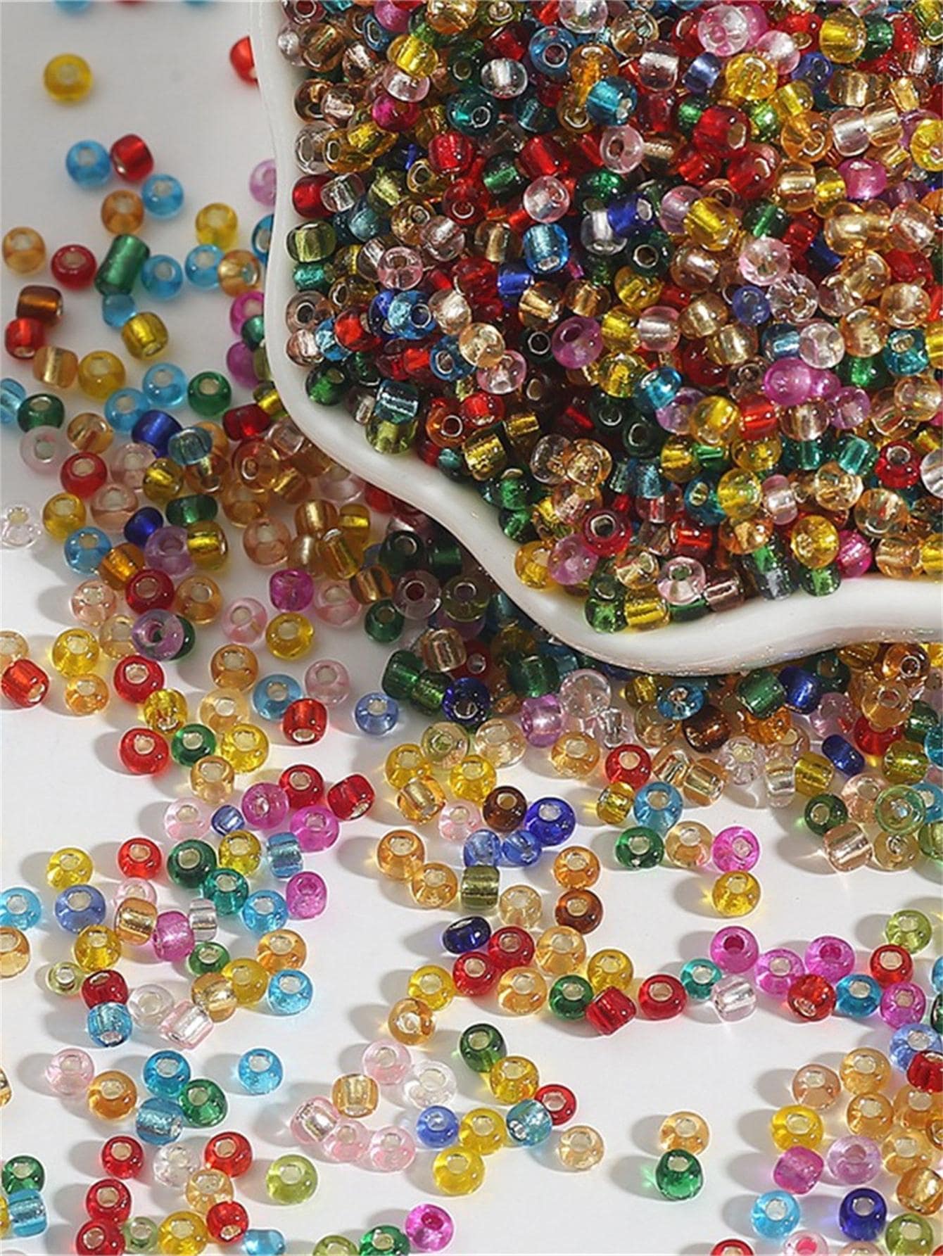 1000pcs/set Creative PMMA Acrylic Beads DIY Jewelry Accessory For Women For DIY Jewelry Making - Multicolor - View 1