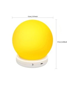 Đèn ngủ hình tròn 1pc - Nhiều màu - Xem 5
