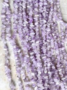 100 mảnh vỡ tự nhiên Hạt đá 3-6mm 7 Luân xa Bộ đá quý Vòng tay pha lê DIY Vòng tay trang sức Phụ kiện trang sức thủ công Handmade Vòng cổ đá quý tự nhiên Vòng đeo tay mắt cá chân Phụ kiện làm dây chuyền thắt lưng - thạch anh tím hồng - Xem 5