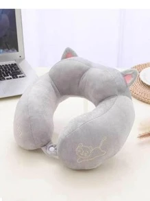 1pc U-Shaped Neck Pillow For Travel, Office, Sleeping Neck Support Pillow For Cervical Spine