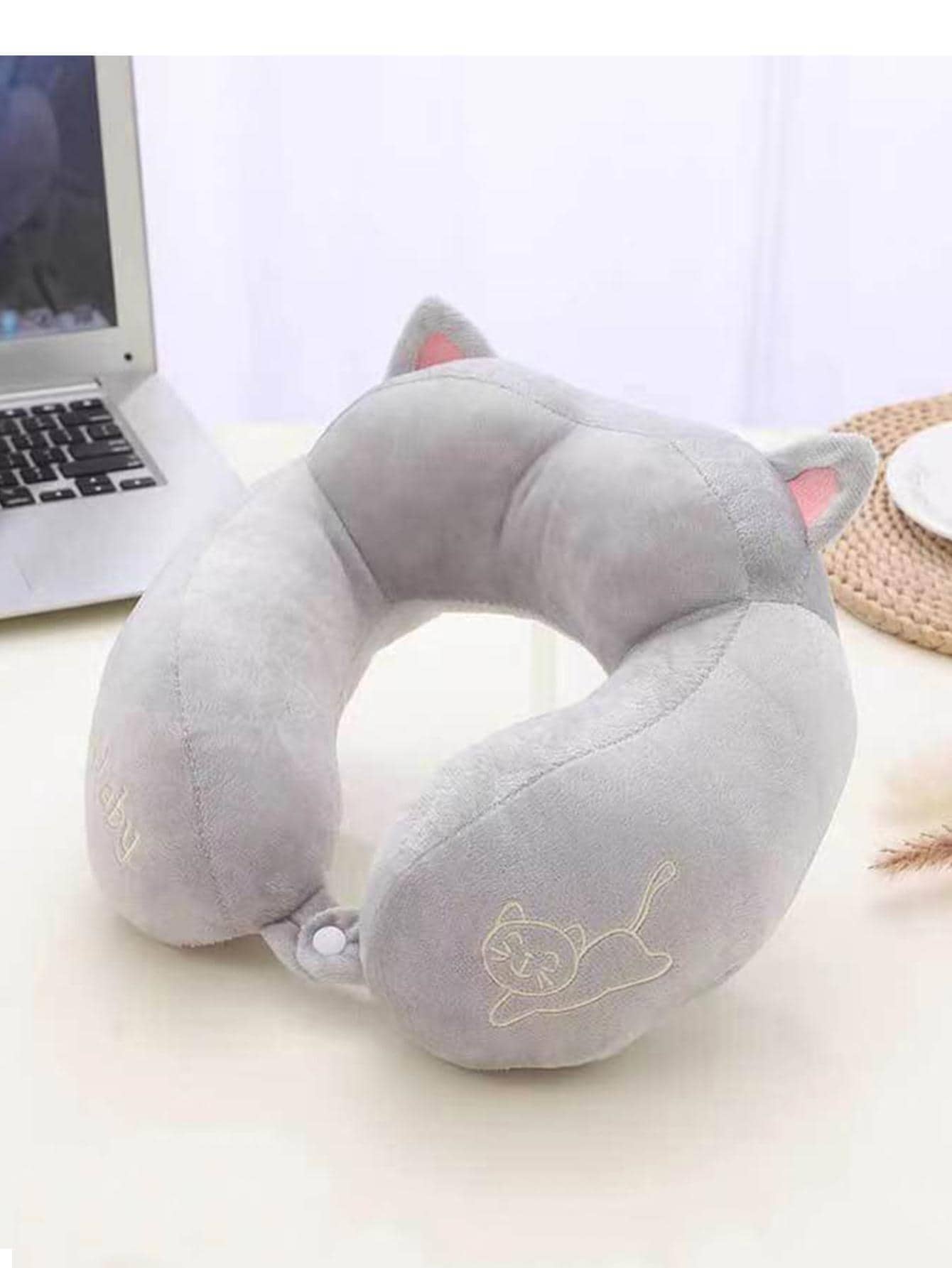1pc U-Shaped Neck Pillow For Travel, Office, Sleeping Neck Support Pillow For Cervical Spine