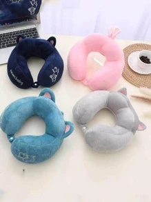 1pc U-Shaped Neck Pillow For Travel, Office, Sleeping Neck Support Pillow For Cervical Spine