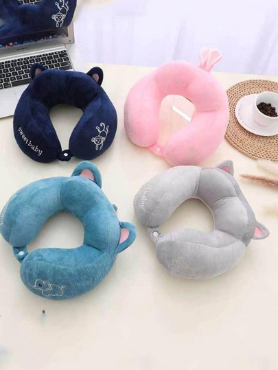 1pc Shaped Neck Kussen Travel, Office, Sleeping Support Cervical Spine view 4