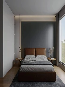 1 Giấy Dán Tường Màu Trơn, Nhựa PVC Hiện Đại Chống Thấm Nước Dán Tường Ngói Cho Gia Đình - màu đen - Xem 8