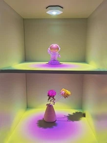 1 件 1-LED 六角形日落橱柜灯，2 种模式照明，小夜灯，装饰灯，橱柜灯，壁灯，日落氛围灯 - 彩色 - 查看 8