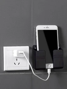 1入組掛壁式手機充電收納架 - 黑色 - 查看 1