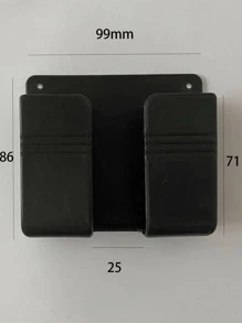 1入組掛壁式手機充電收納架 - 黑色 - 查看 4