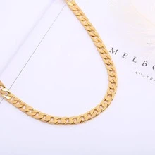 1 Miếng Hip Pop Thiết kế xoắn Vòng cổ dây  Cho nam giới Cho bữa tiệc , Đối với Đồ trang sức Qủa tặng Và Buổi tiệc - Vàng - Xem 4
