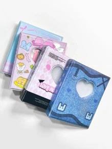 Waka Waka 1 pieza Álbum de fotos con diseño de corazón - Azul Marino - Ver 4