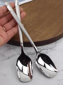 1 件不锈钢勺子学校用品，返回学校