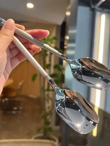 1 件不锈钢勺子学校用品，返回学校