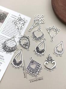 20 件/套复古波西米亚风格银耳环吊坠 DIY 耳环配件 手工珠宝用品