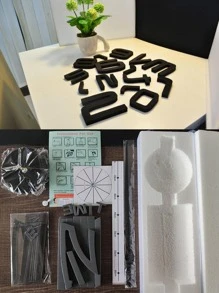 32pcs PMMA Wall Clock - Gold - View 8