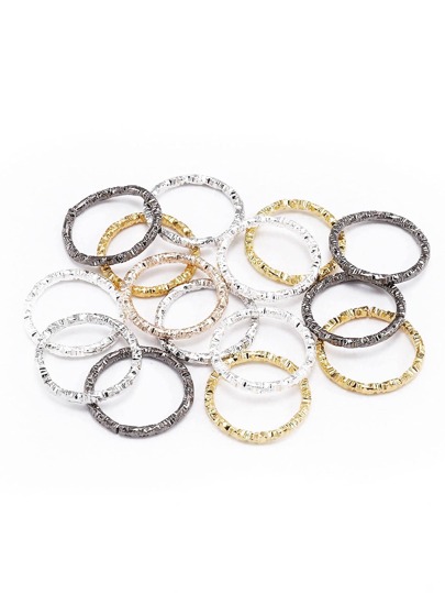 50-100 keping/Set Cincin Lompat Terbuka Bulat 8-20mm, Cincin Terbuka Berpintal, Penyambung, Bekalan Pembuatan Barang Kemas, Aksesori DIY