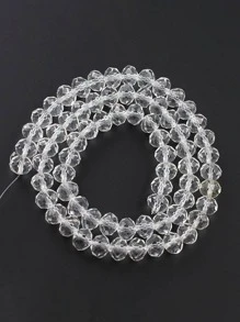 A Strand 3/4/6/8mm Faceted Transparent Glass Austria Crystal Beads Rondelle Loose Spacer Beads For Jewelry Making DIY Bracelets Necklace Earrings Bag Design - Clear - View 4