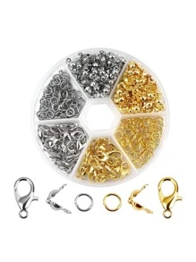 1box Lobster Clasp Decor DIY Jewelry Accessory - Silver - View 1