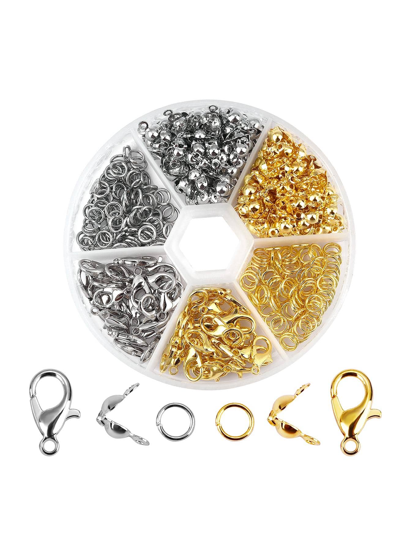 1box Lobster Clasp Decor DIY Jewelry Accessory - Silver - View 1