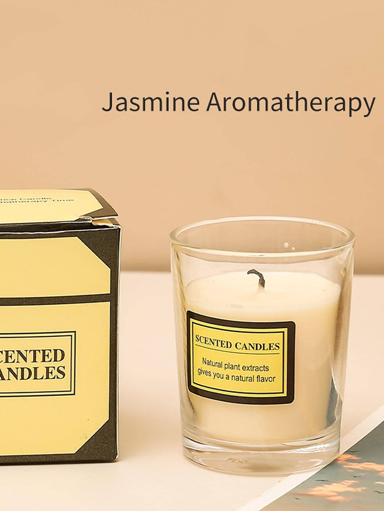 1 ngọn nến trong suốt - trắng - Xem 1