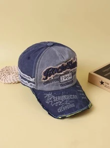 1 Nữ Số & Chữ Thêu Rách Chi Tiết Thời Trang Mũ Bóng Chày Cho Cuộc Sống Hàng Ngày - Nhiều màu - Xem 3