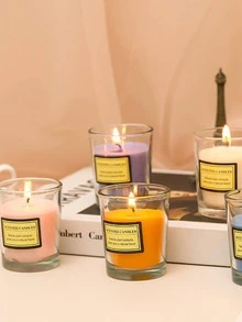 1 ngọn nến trong suốt - trắng - Xem 2