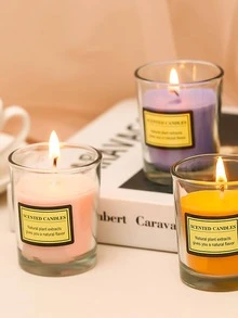 1 ngọn nến trong suốt - trắng - Xem 3