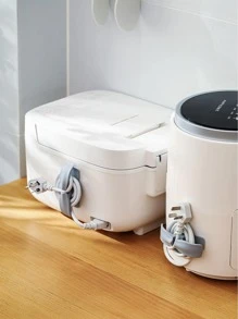 FaSoLa Móc lưu trữ dây 2 chiếc, Móc giữ dây TPU đơn giản cho hộ gia đình - Xám - Xem 4
