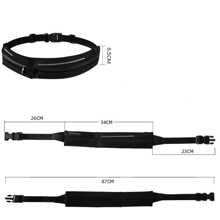 1pc Zip Front Running Bag - Black - View 4