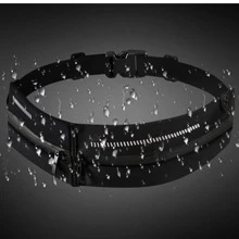 1pc Zip Front Running Bag - Black - View 3