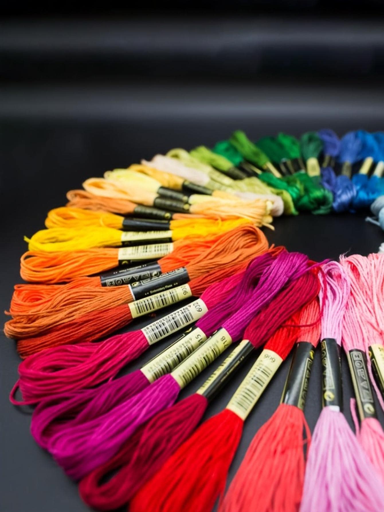 50色8m紗線，適合DIY時尚素色牙線 - 彩色 - 查看 1